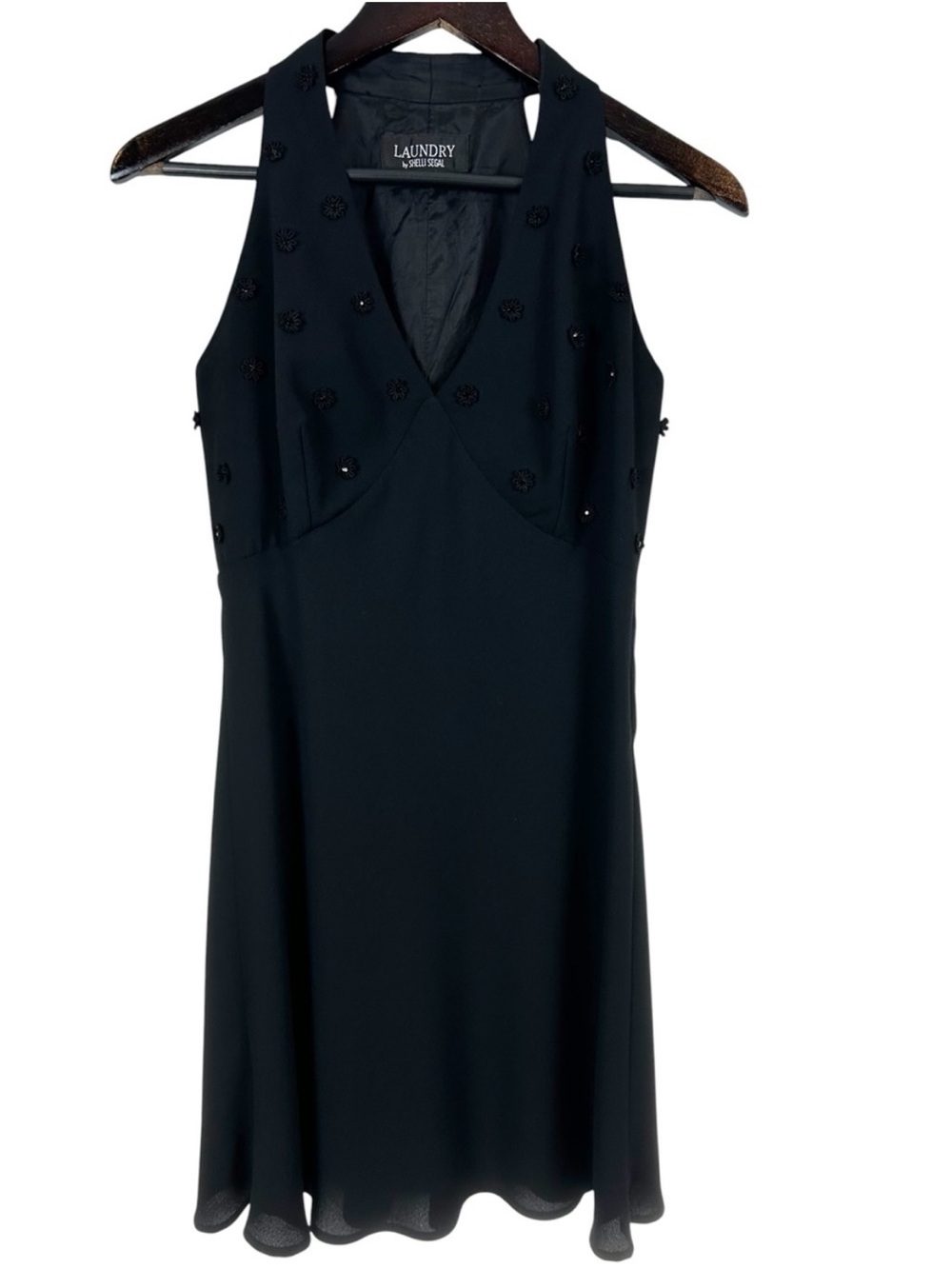 Laundry by Shelli Segal Vintage Y2K Little Black Dress Size 6